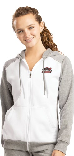 6901  LADIES THREE-SEASON FLEECE FULL ZIP HOODIE